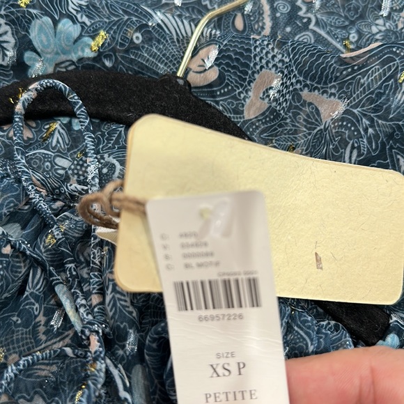 Anthropologie petites Let me be sheer blouse size XSP - Picture 13 of 16